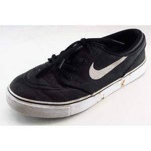 Nike Stefan Janoski Black Fabric Casual Shoes Boys Shoes Size 5‎